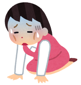 女性　疲れ　イラスト